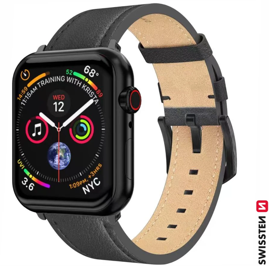 SWISSTEN Odinis dirželis, skirtas Apple Watch 4