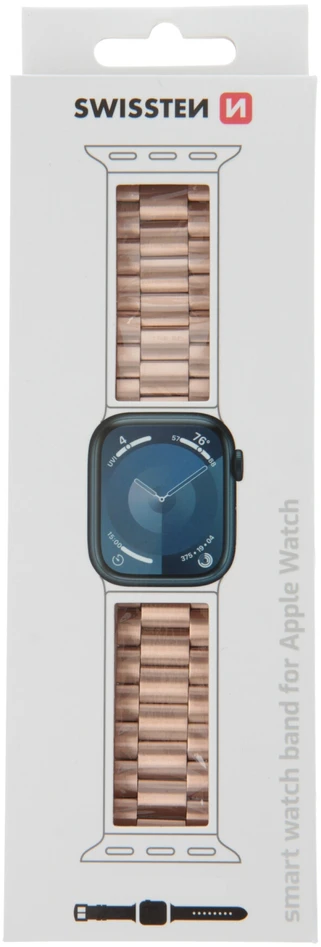 Swissten Išmaniojo laikrodžio Apple 1/2/3/4/5/6/SE dirželis, Rausvos spalvos, 38/40mm