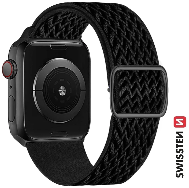 Swissten nailono apyrankė su sagtimi, skirta Apple Watch 42/44/45/49 mm