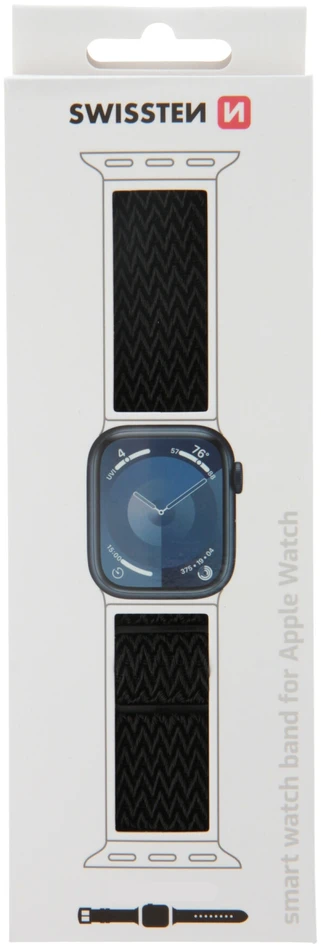 Swissten nailono apyrankė su sagtimi, skirta Apple Watch 42/44/45/49 mm