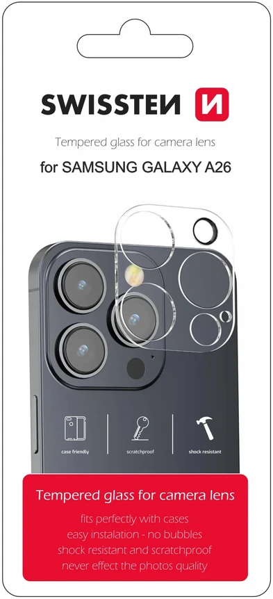 SWISSTEN kameros objektyvo apsauginis stiklas, skirtas SAMSUNG GALAXY A26 5G
