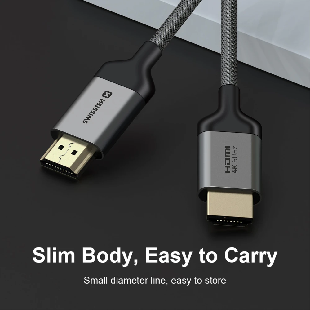Swissten HDMI į HDMI 4K kabelis 3m