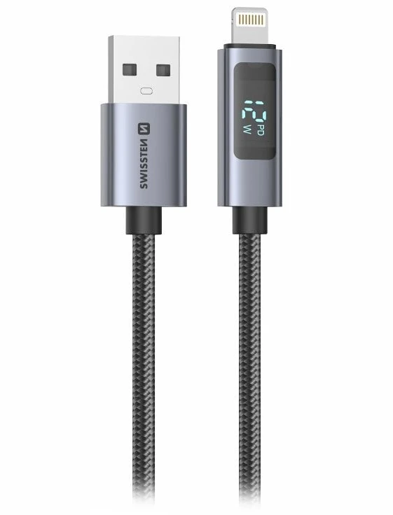 „Swissten“ LCD USB-A į „Lightning“ laidas
