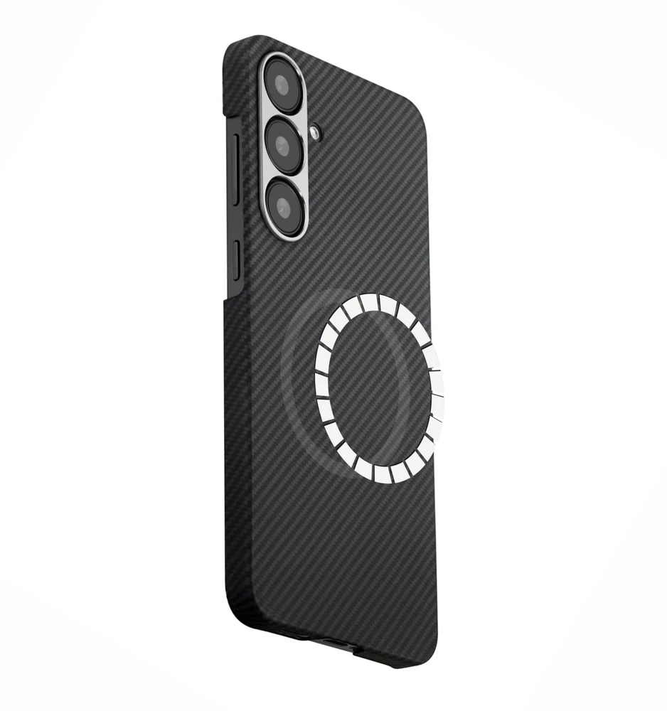 Dėklas SWISSTEN MagCarbon pouzdro pro SAMSUNG S936B GALAXY S25 PLUS 5G juoda
