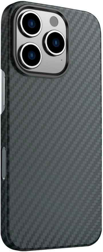Dėklas SWISSTEN MagCarbon pouzdro pro Apple iPhone 16 Pro juoda
