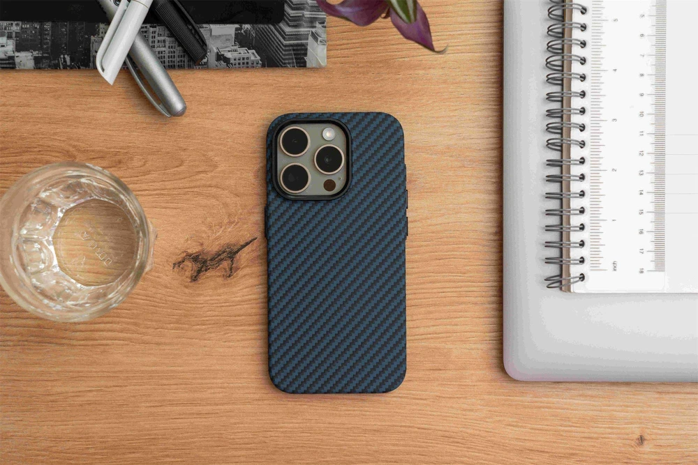 SWISSTEN MagStick SHELL dėklas, skirtas Apple iPhone 15 Pro Max mėlynas