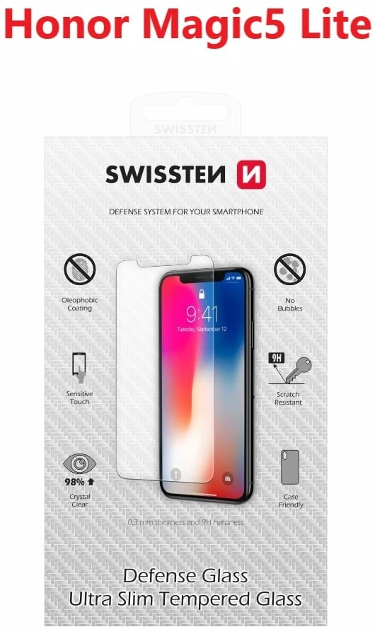 SWISSTEN Apsauginis grūdintas stiklas 2.5D, skirtas HONOR MAGIC5 LITE RE