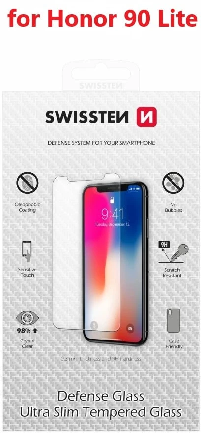 SWISSTEN Apsauginis grūdintas stiklas RE 2.5D, skirtas HONOR 90 LITE
