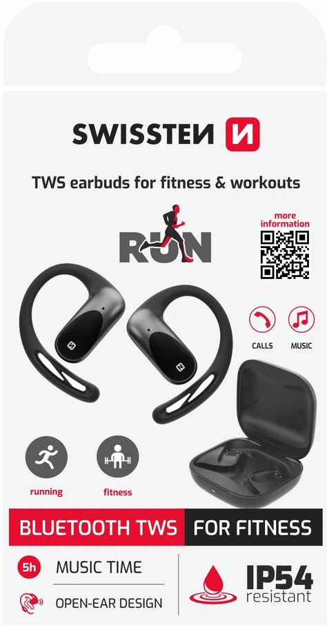 „Swissten RUN Bluetooth TWS“ belaidės sportinės ausinės