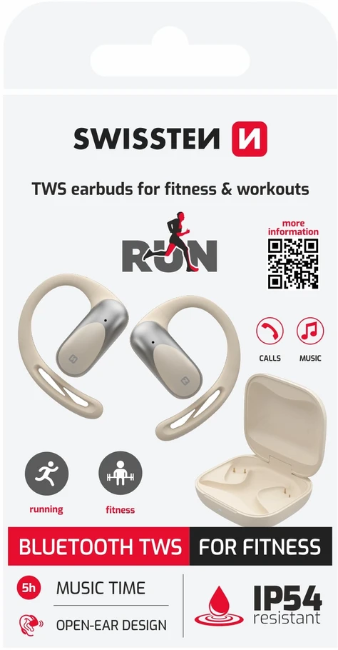 „Swissten RUN Bluetooth TWS“ belaidės sportinės ausinės