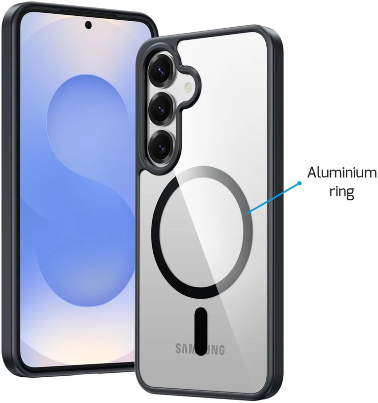 Swissten Skaidrus Jelly Magstick metalinis dėklas, skirtas Samsung Galaxy S24 FE 5G