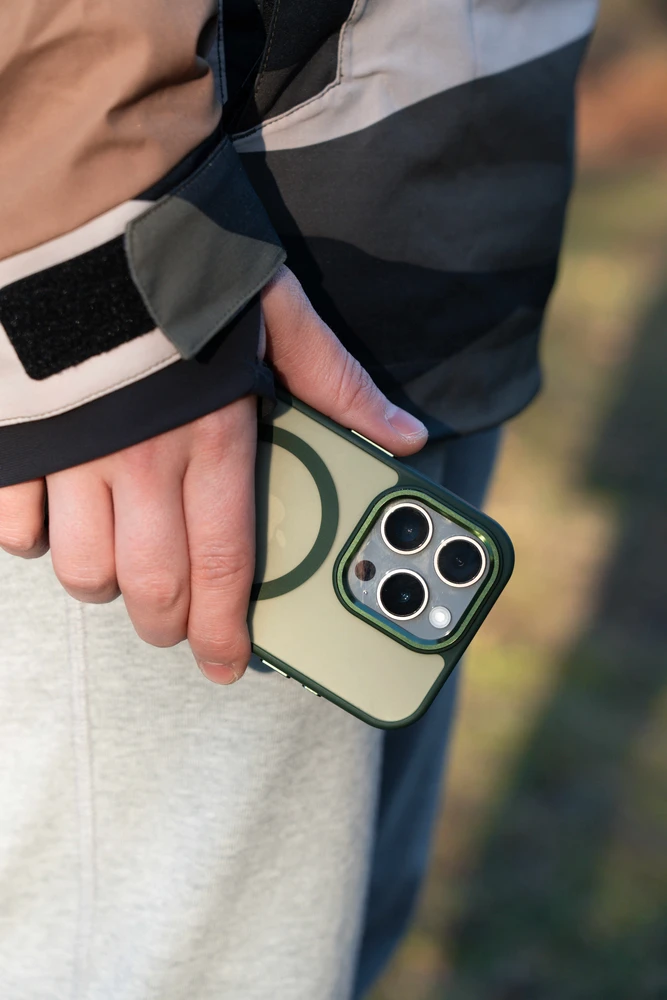 Swissten MagStick Flex dėklas, skirtas Apple iPhone 15 Pro Max
