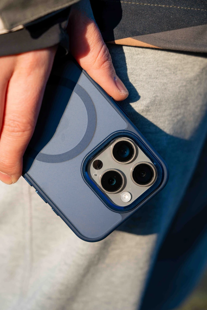 SWISSTEN MagStick FLEX dėklas, skirtas Apple iPhone 14 Pro mėlynas