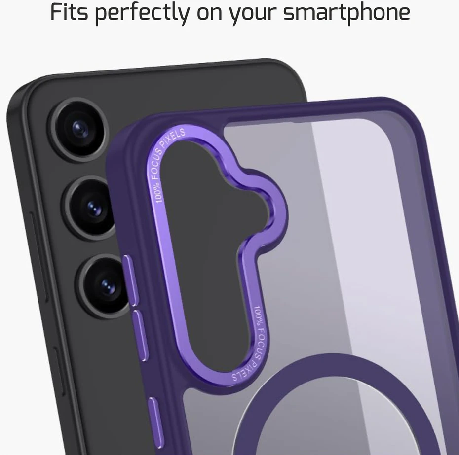 SWISSTEN MagStick FLEX dėklas, skirtas Samsung Galaxy S24 violetinis