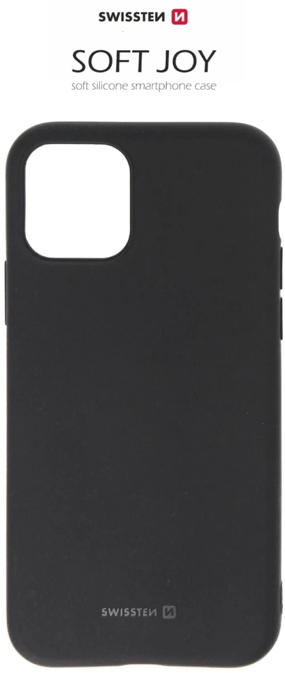 Dėklas Phone Accessories Husa dangtelis Swissten Silicon Soft Joy, skirtas iPhone 11, juodas