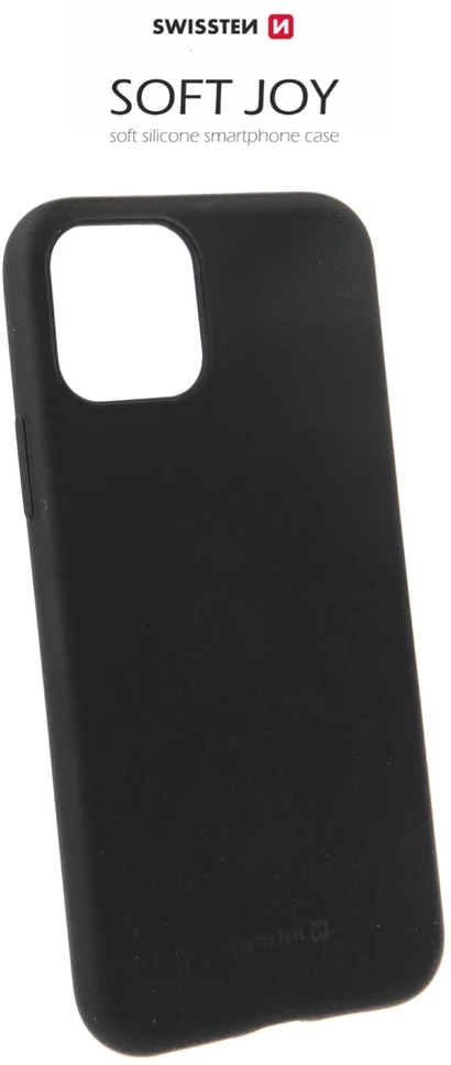 Dėklas Phone Accessories Husa dangtelis Swissten Silicon Soft Joy, skirtas iPhone 11, juodas