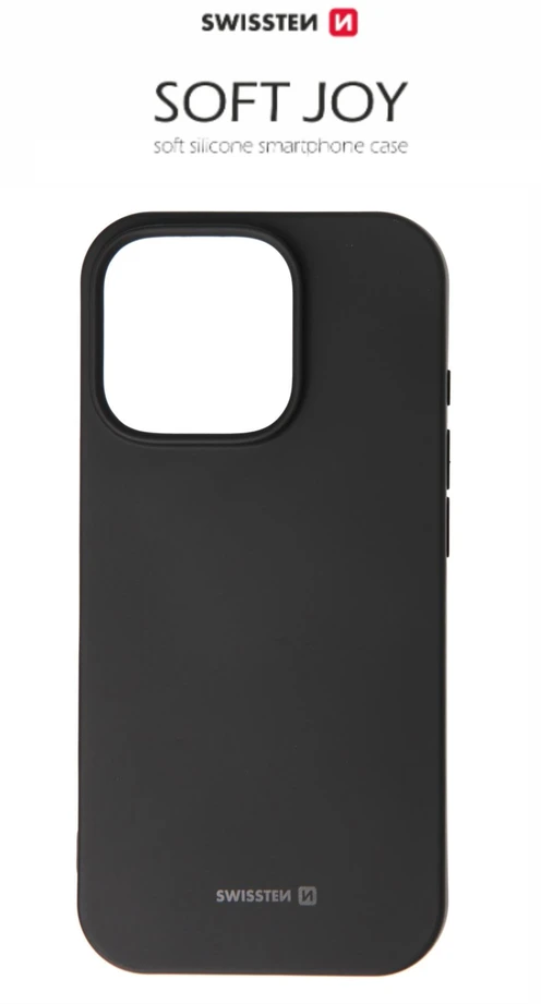 Swissten Soft Joy Dėklas skirtas Iphone 16 Pro Max Juodas