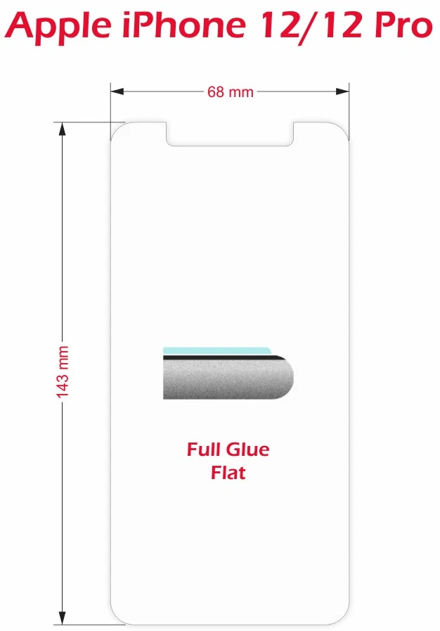 SWISSTEN Apsauginis grūdintas stiklas 2.5D, skirtas Apple iPhone 12 ir 12 Pro