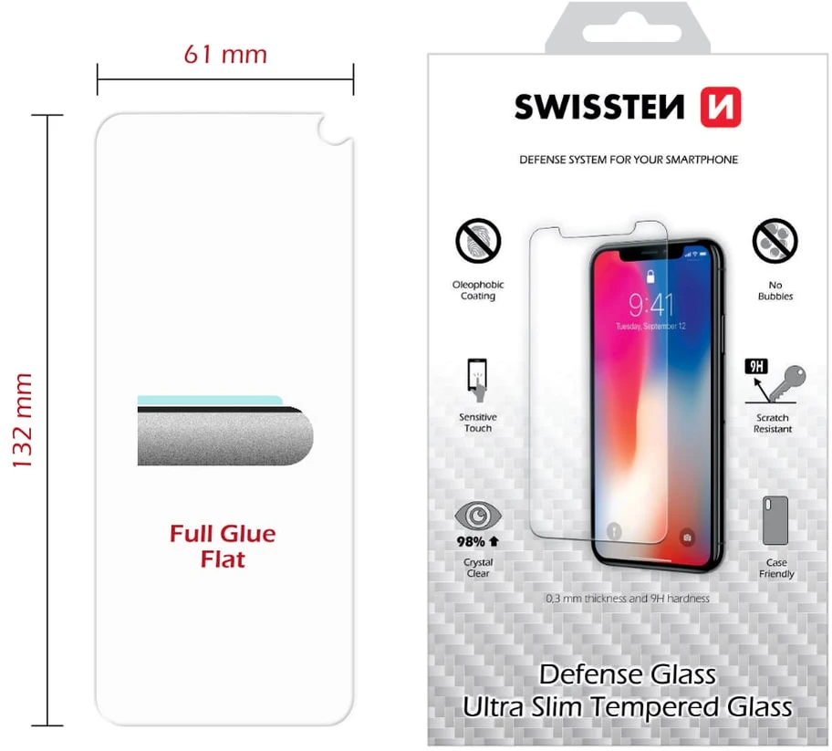 Swissten Tempered Glass Premium 9H ekrano apsauga Samsung G970 Galaxy S10e (ne išlenkta)