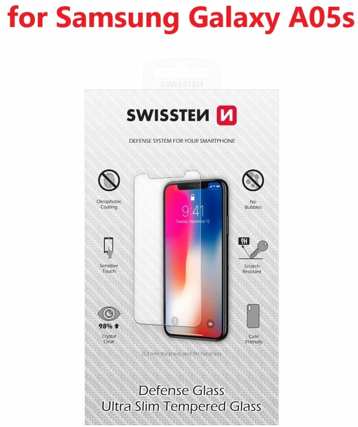 SWISSTEN Apsauginis grūdintas stiklas 2.5D, skirtas SAMSUNG GALAXY A05s