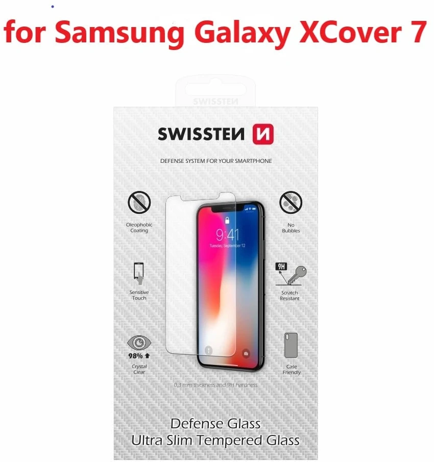 Swissten Ultra Slim grūdinto stiklo aukščiausios kokybės ekrano apsauga Samsung Galaxy X Cover 7