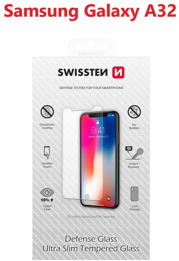 SWISSTEN Apsauginis grūdintas stiklas 2.5D, skirtas SAMSUNG A325 GALAXY A32