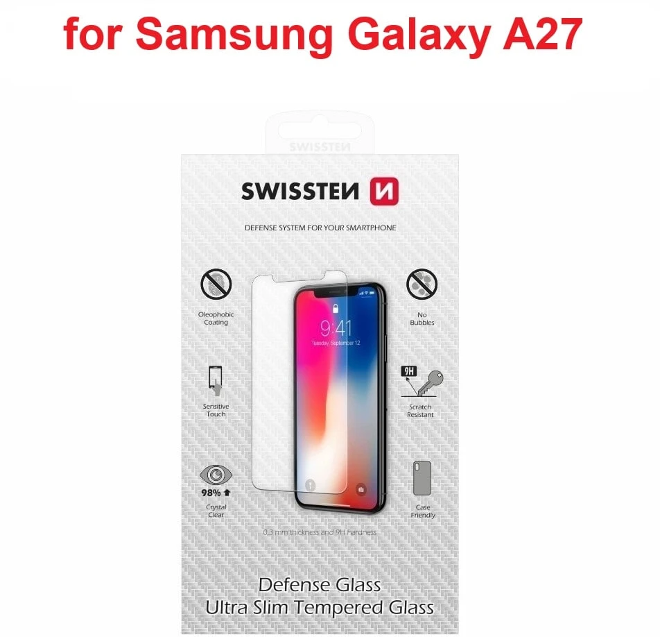 „Swissten“ itin plonas grūdintas stiklas, skirtas „Samsung Galaxy A27 5G“.