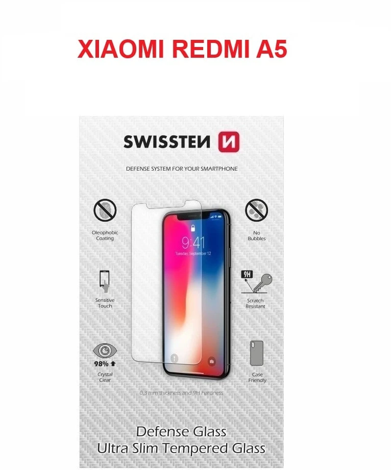 „Swissten“ itin plonas grūdintas stiklas, skirtas „Xiaomi Redmi A5 4G“.