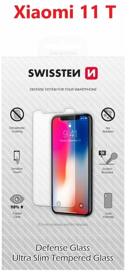 SWISSTEN Apsauginis grūdintas stiklas 2.5D, skirtas XIAOMI 11 T