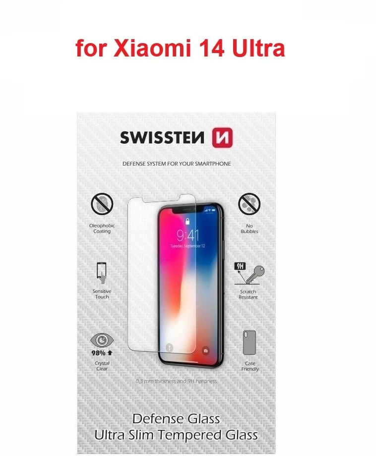 SWISSTEN Apsauginis grūdintas stiklas 2.5D, skirtas XIAOMI REDMI NOTE 14 Ultra
