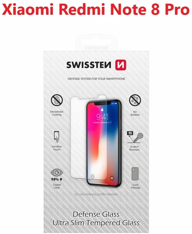 Swissten Tempered Glaas Premium 9H ekrano apsauga Xiaomi Redmi Note 8 Pro