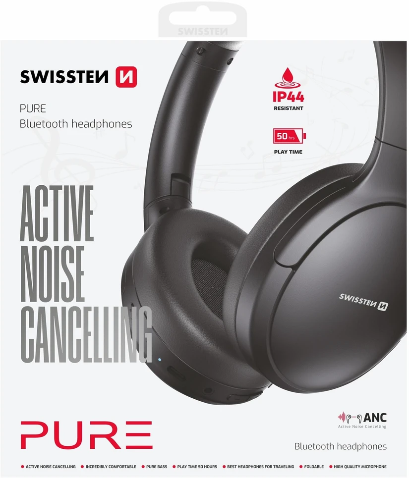 Ausinės Swissten Pure ANC Belaidės Ausinės