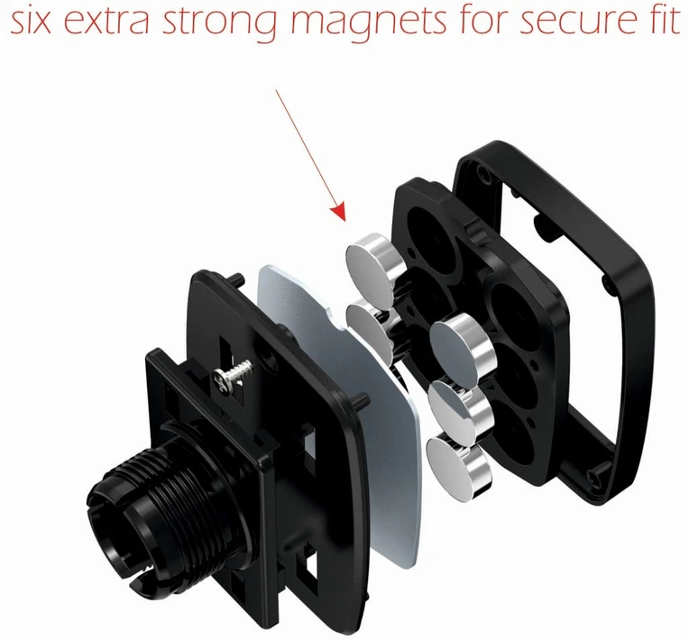 Swissten S-GRIP-M5-R1 Premium universalus magnetinis automobilio skydelio laikiklis