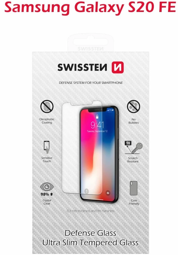 Swissten Ultra Slim grūdintas stiklas Premium 9H ekrano apsauga SSamsung Galaxy S20 FE / S20 FE 5G