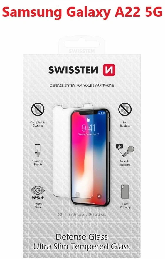 SWISSTEN Apsauginis grūdintas stiklas 2.5D, skirtas SAMSUNG A226 GALAXY A22 5G