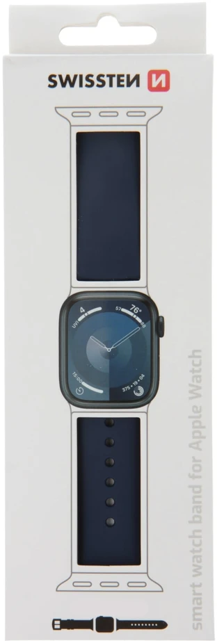 Išmaniojo laikrodžio Apple 1/2/3/4/5/6/SE silikoninis dirželis, Mėlynos spalvos, 38/40mm