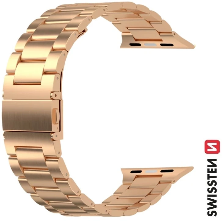 Swissten Išmaniojo laikrodžio Apple 1/2/3/4/5/6/SE dirželis, Rausvos spalvos, 38/40mm