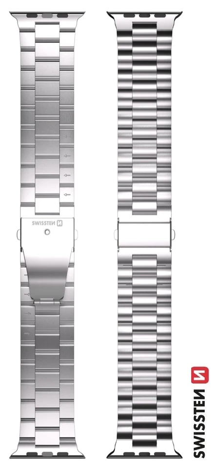 Swissten metalinis dirželis, skirtas Apple Watch 1/2/3/4/5/6/SE / 40 mm / 42 mm
