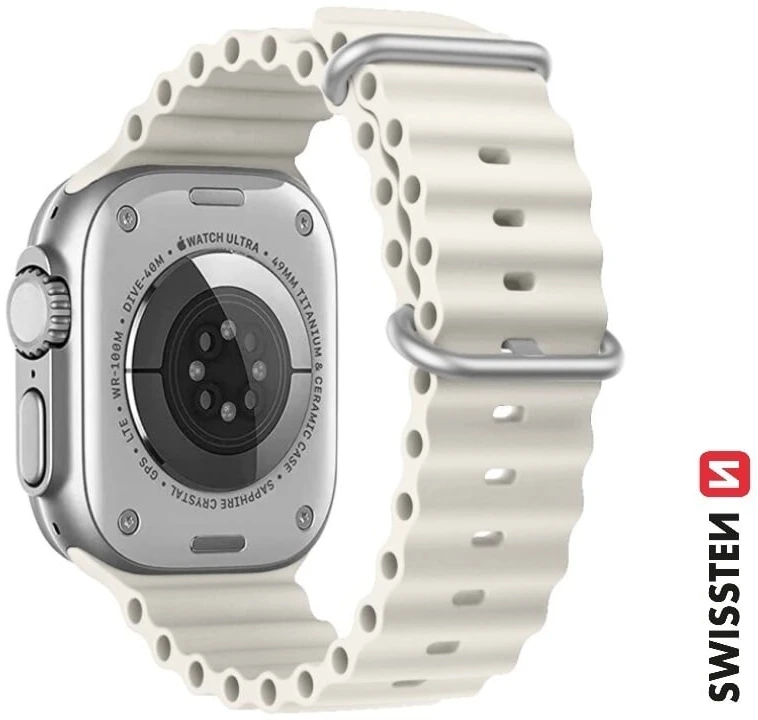 Swissten Marine silikoninė apyrankė, skirta Apple Watch 42/44/45/49 mm