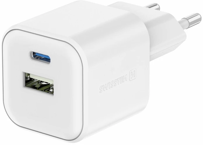 „Swissten“ kelioninis įkroviklis 12 W USB-C / USB-A