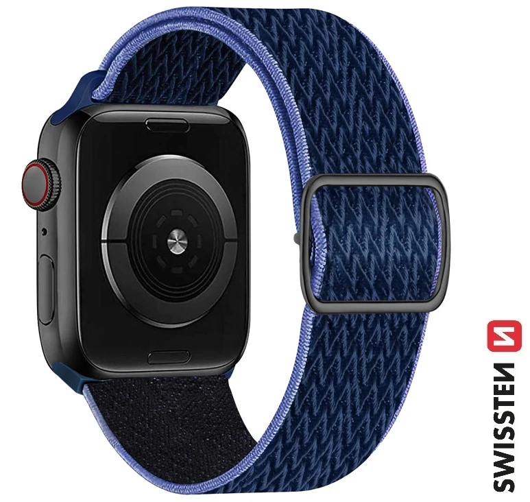 Swissten nailono apyrankė su sagtimi, skirta Apple Watch 42/44/45/49 mm