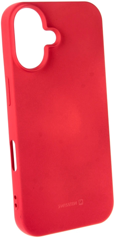 „Swissten“ „Soft Joy“ dėklas „iPhone 16 Plus“ – red.