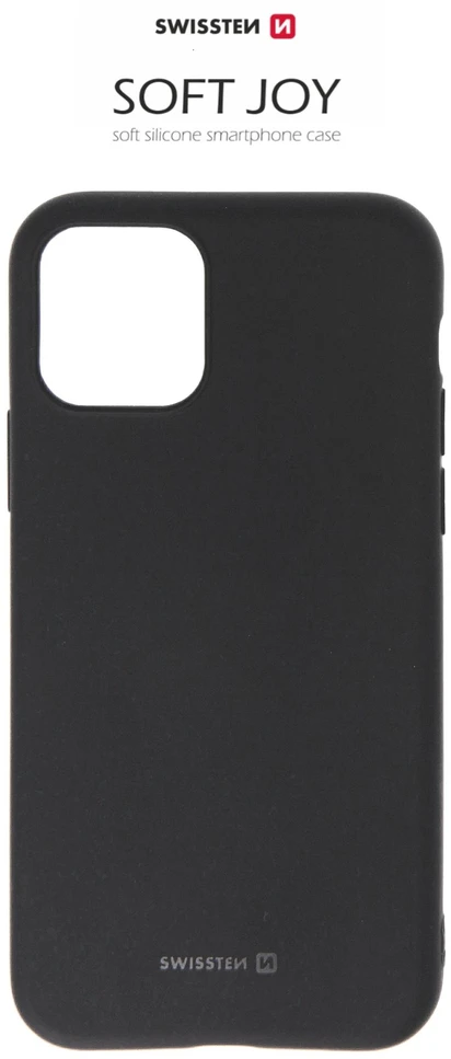 Dėklas Phone Accessories Husa dangtelis Swissten Silicon Soft Joy, skirtas iPhone 11, juodas