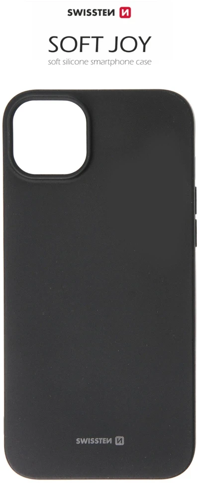 Swissten Soft Joy dėklas, skirtas iPhone 14 Plus – juodas