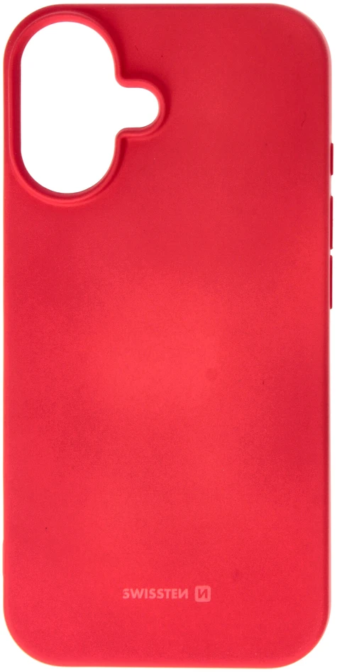 „Swissten“ „Soft Joy“ dėklas „iPhone 16 Plus“ – red.