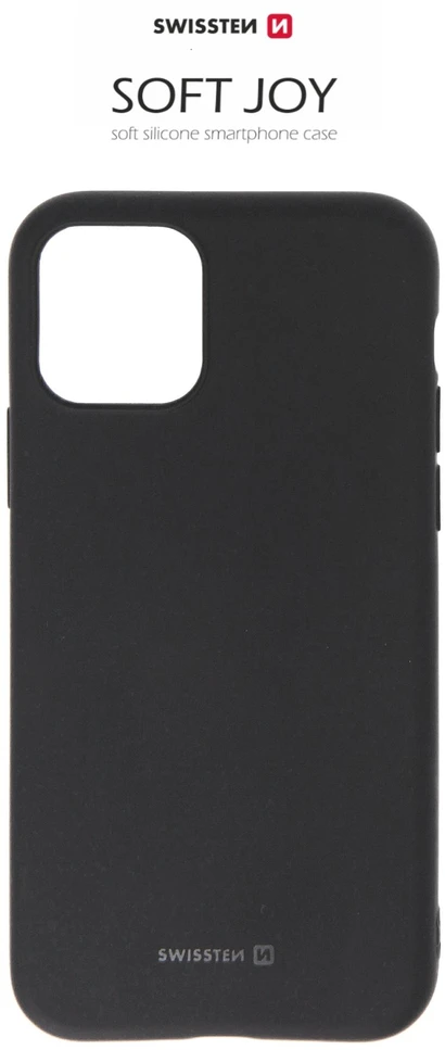 Dėklas Phone Accessories Husa dangtelis Swissten Silicon Soft Joy ant iPhone 11 Pro Max, juodas