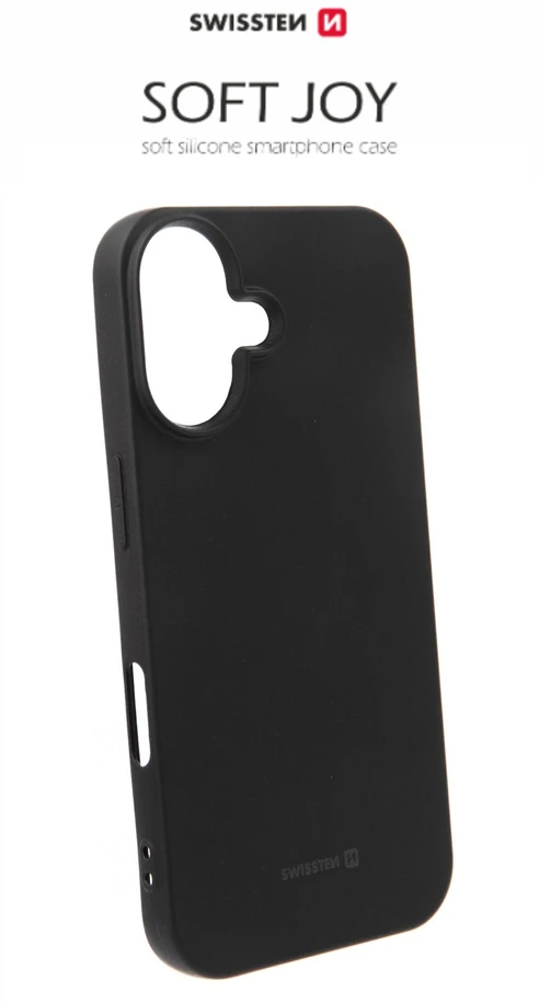 Swissten Soft Joy Dėklas, skirtas Iphone 16 Plus Juodas