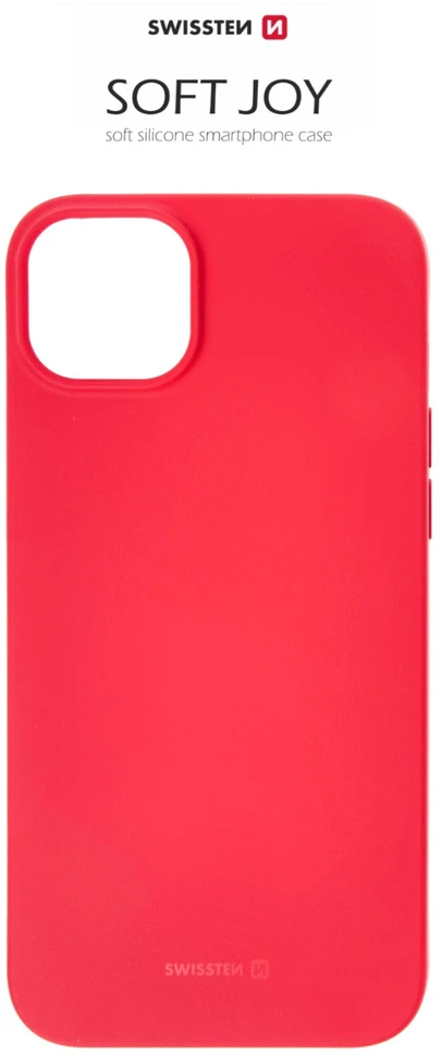 Dėklas Swissten Soft Joy Case iPhone 14 Plus - Raudona