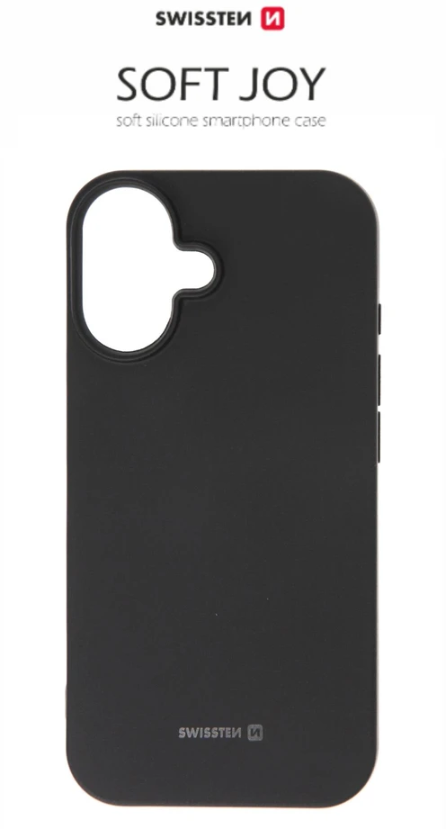 Swissten Soft Joy Dėklas, skirtas Iphone 16 Plus Juodas
