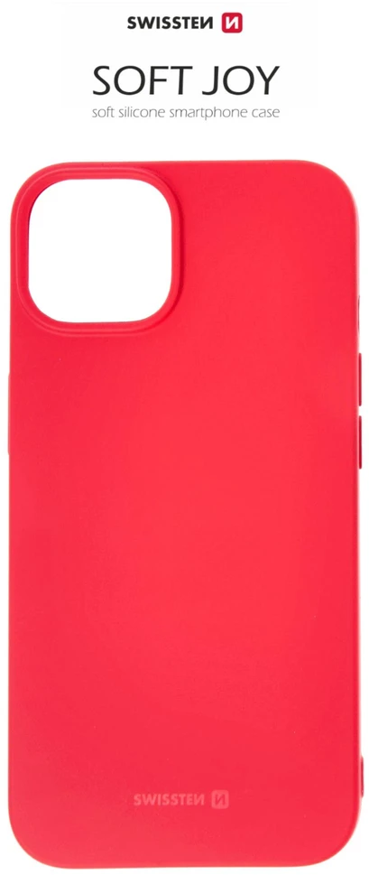 Swissten Soft Joy Dėklas, skirtas iPhone 14 Raudona